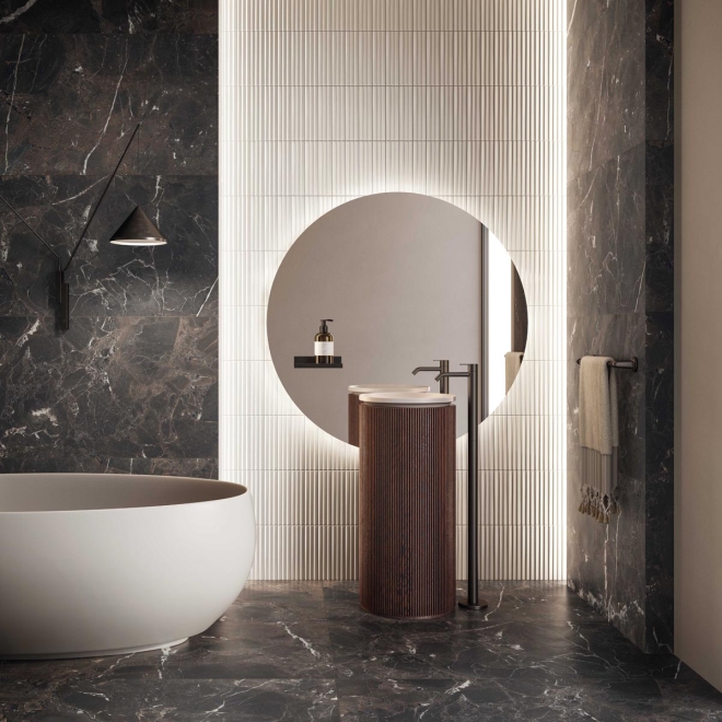 Flaviker Supreme Memories Boden- und Wandfliese Breccia Imperiale matt 120x120 cm