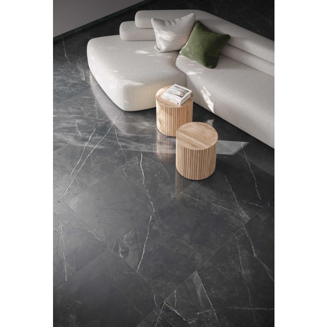 Flaviker Supreme Memories Boden- und Wandfliese Dark Stone ANT.3D anpoliert 60x120 cm