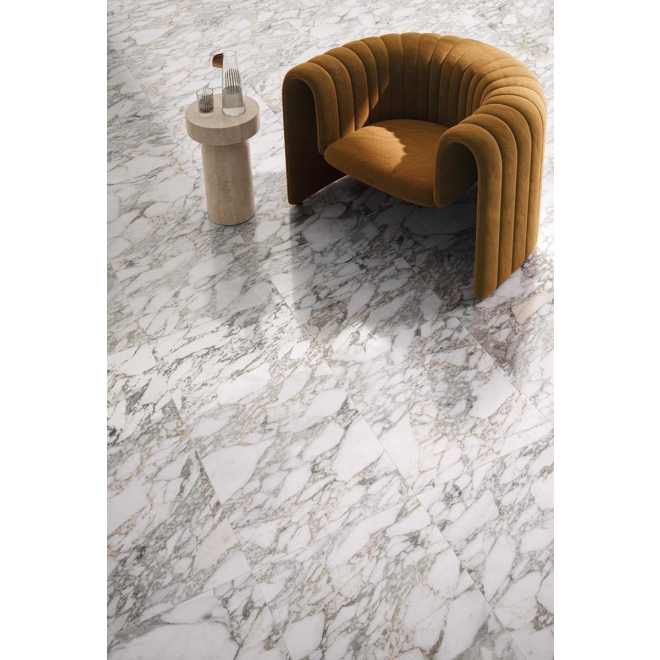 Flaviker Supreme Memories Boden- und Wandfliese Bianco Vagli matt 120x120 cm