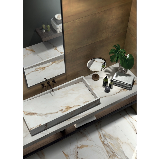 Flaviker Supreme Evo Boden- und Wandfliese Antique White LUX+ 120x120 cm