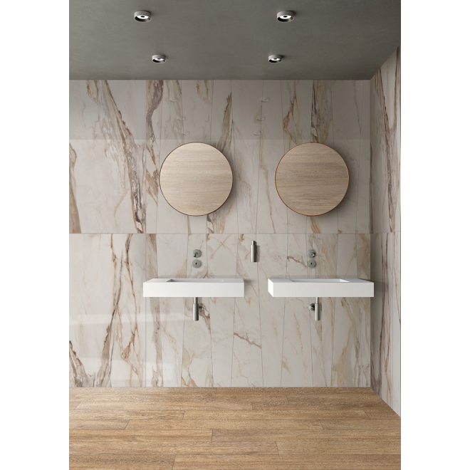 Flaviker Supreme Evo Boden- und Wandfliese Antique White LUX+ 120x120 cm