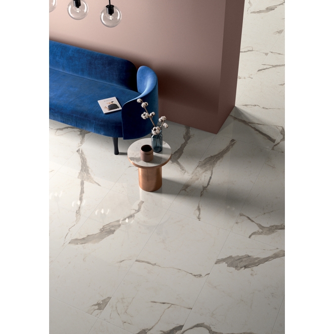 Flaviker Supreme Evo Boden- und Wandfliese Statuario Superior LUX+ 120x120 cm