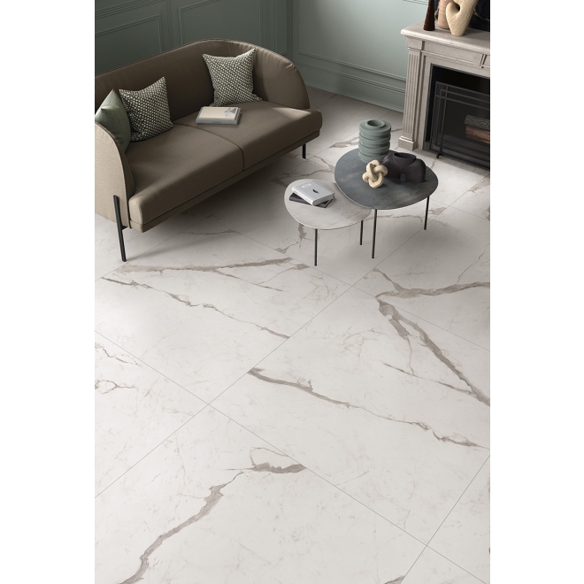 Flaviker Supreme Evo Boden- und Wandfliese Statuario Superior LUX+ 120x120 cm