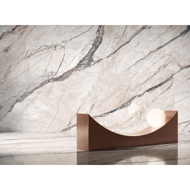 Flaviker Supreme Hedonism Quarzite Sky LUX 3D Boden- und Wandfliese 120x120 cm