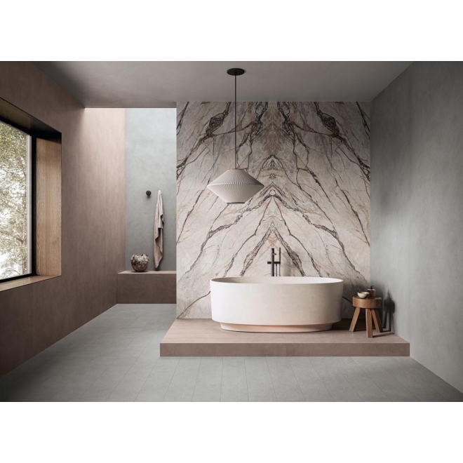 Flaviker Supreme Hedonism Quarzite Sky LUX 3D Boden- und Wandfliese 120x120 cm