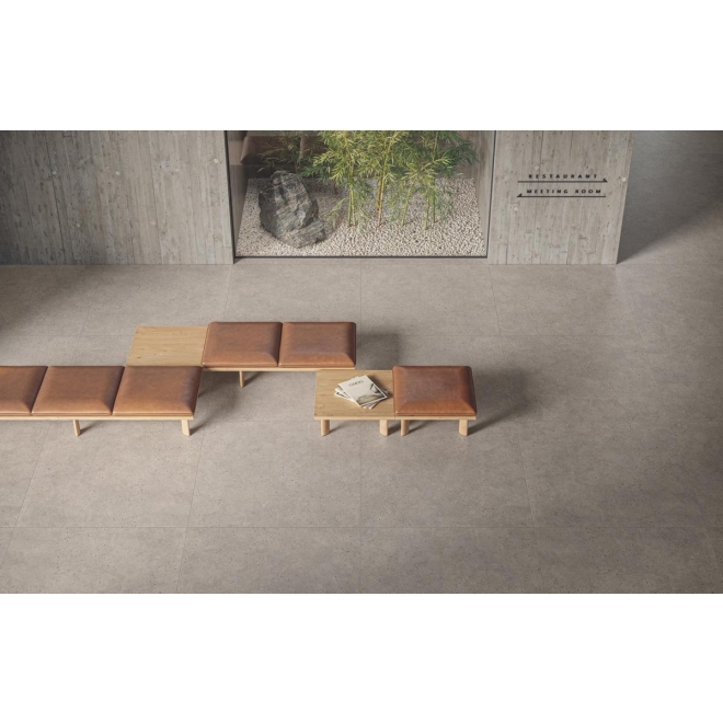 Flaviker Cosmopolitan Vibrant Greige Antislip Terrassenplatte 120x120 cm