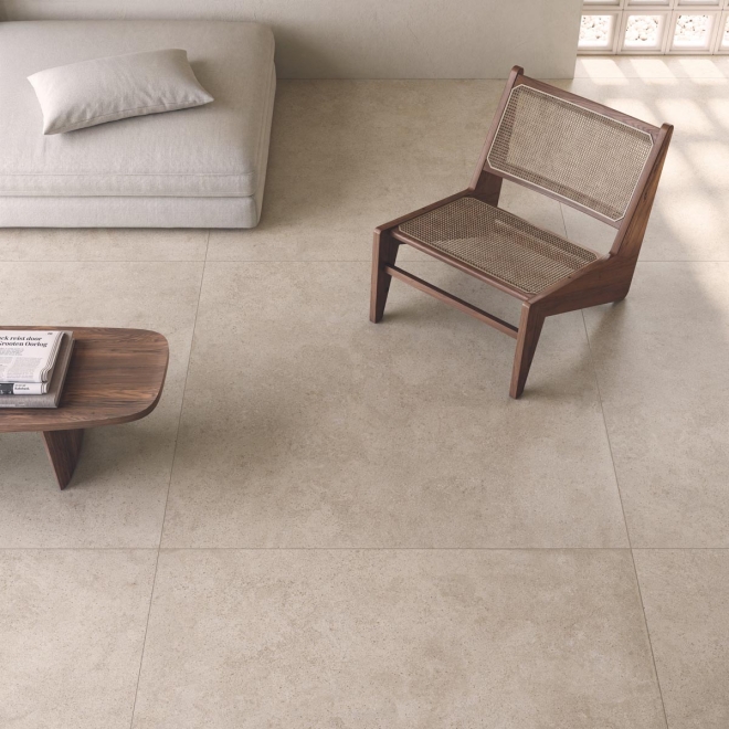Flaviker Cosmopolitan Vibrant Sand Antislip Terrassenplatte 120x120 cm