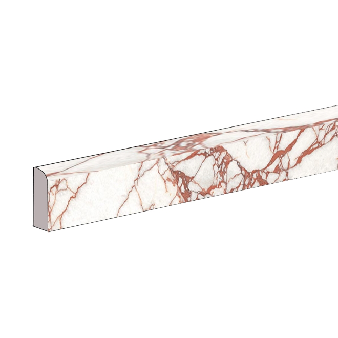 Flaviker Supreme Hedonism Calacatta Dante LUX 3D Sockel 5,5x120 cm