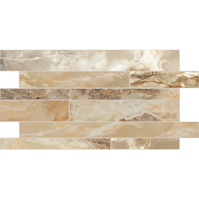 Florim Creative Design Onyx&More Golden Blend Satin Dekor Listello 30x60 cm