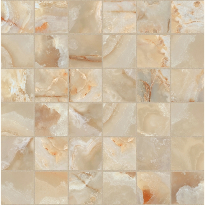 Florim Creative Design Onyx&More Golden Onyx Glossy Mosaik 5x5 cm