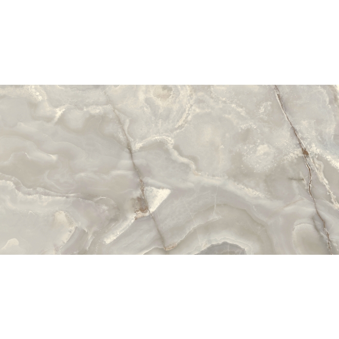 Florim Creative Design Onyx&More Silver Onyx Glossy Boden- und Wandfliese 60x120 cm