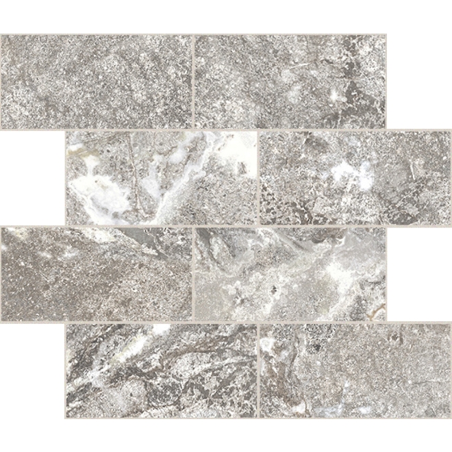 Florim Creative Design Onyx&More White Porphyry Strukturiert Dekor Muretto 7,5x15 cm 6 mm