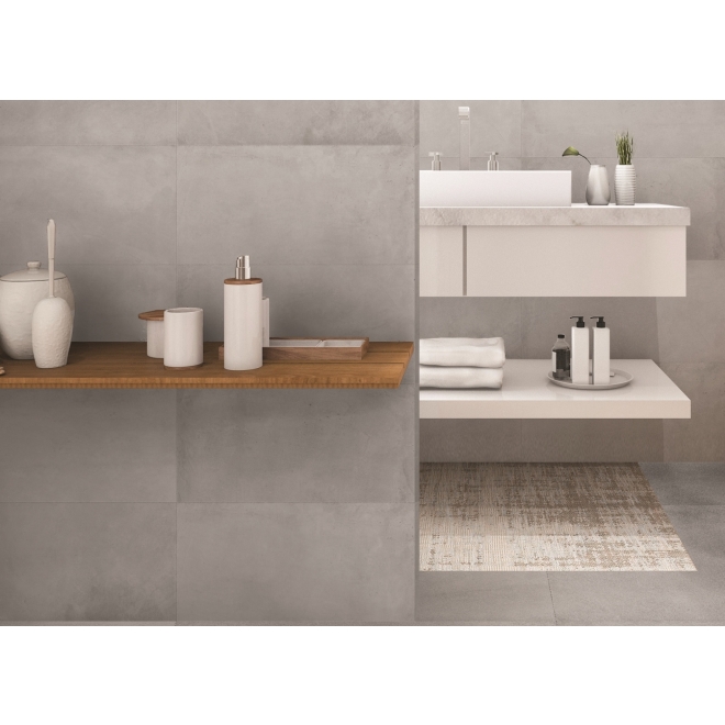 PrimeCollection UniPLUS Smoke Bodenfliese rektifiziert 80x80 cm