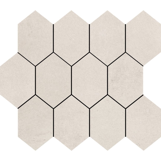 Margres Tool White Natural Mosaik Hexagon 24x26 cm