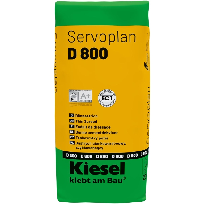 Kiesel Servoplan D 800 Dünnestrich 25 kg Sack