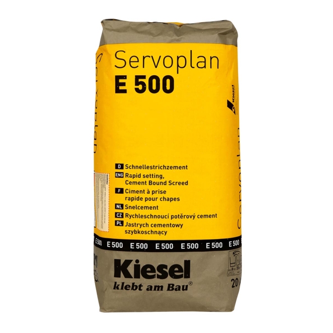 Kiesel Servoplan E 500 Schnellestrichzement 20 kg Sack