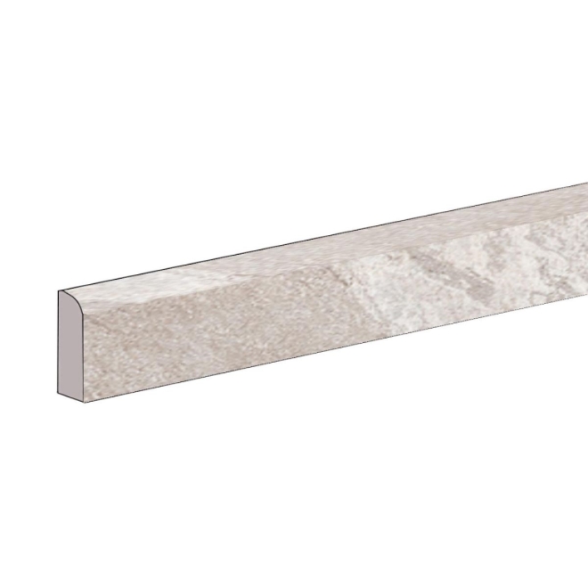 Keope Limes Quartz White Sockel Strukturiert (R11) 7x45 cm