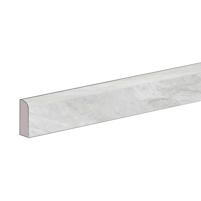 Keope Versilia Bardiglio Silver Sockel Lappato (poliert) 4,6x120 cm