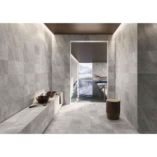 Keope Limes Quartz White Boden- und Wandfliese Strukturiert (R11) 22,5x45,3 cm