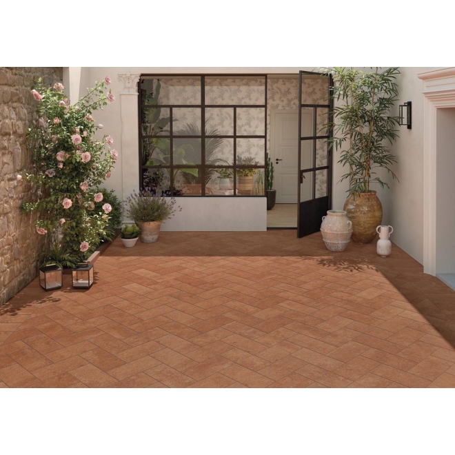 Keope Discovery Cotto Red Boden- und Wandfliese ULTRAmatt (R11) 22,5x45,3 cm