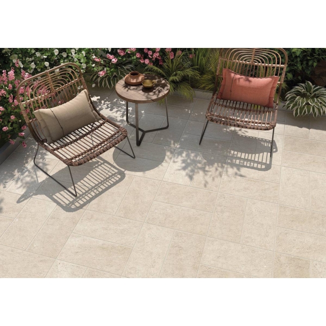 Keope Discovery Leccese Ivory Boden- und Wandfliese ULTRAmatt (R11) 22,5x45,3 cm