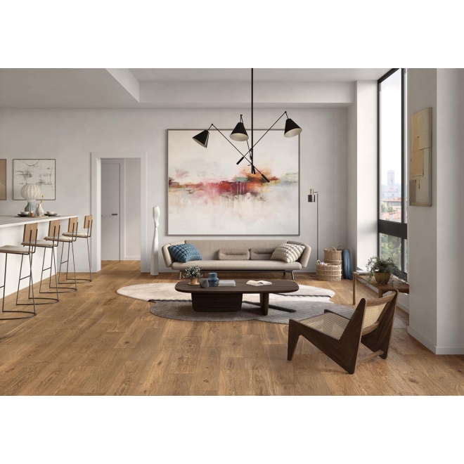 Keope Journey Caramel Boden- und Wandfliese Natural (R9) 10x120 cm