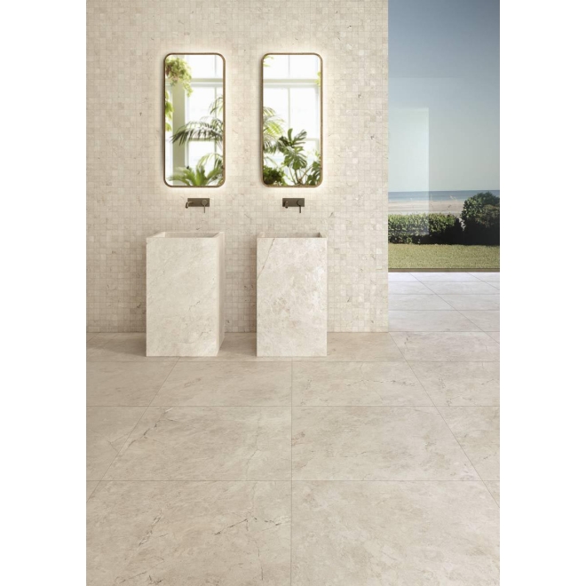 Keope Omnia Emperador White Boden- und Wandfliese ULTRAmatt 40x80 cm