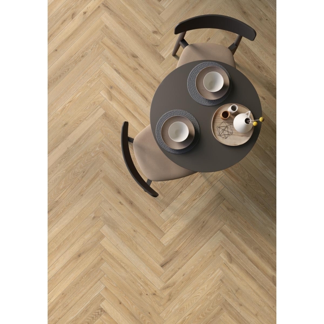 Keope Unica Almond Boden- und Wandfliese Natural (R9) 20x120 cm