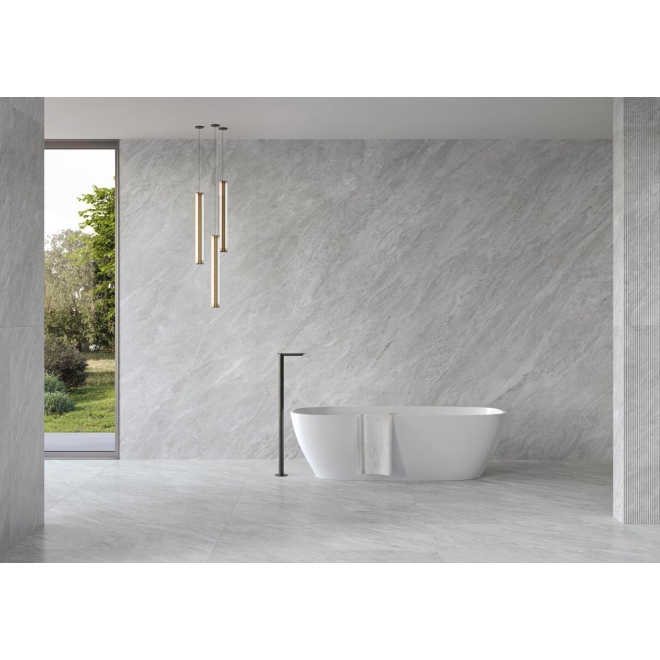 Keope Versilia Bardiglio Silver Boden- und Wandfliese ULTRAsilky 120x120 (119,5x119,5) cm