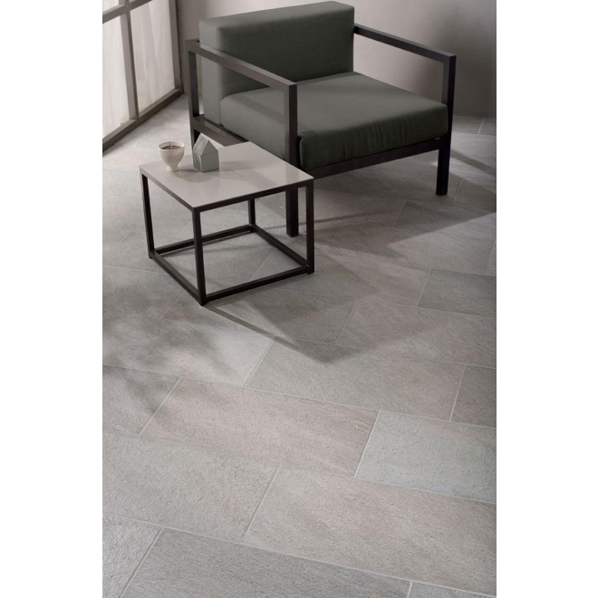 Keope Point Silver Boden- und Wandfliese Strukturiert (R11) 30x60 cm