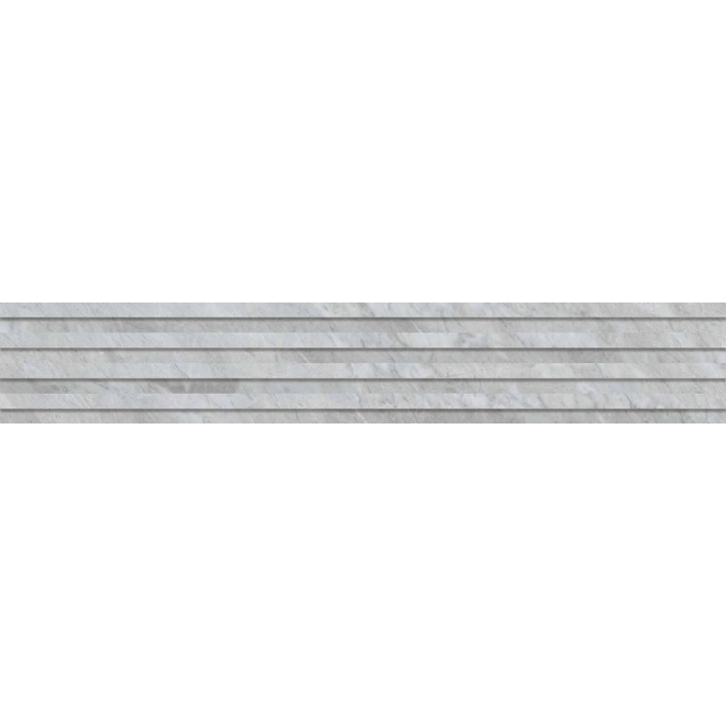 Keope Versilia Bardiglio Silver Dekor Plisse 3D ULTRAsilky 3D 18,4x120 cm