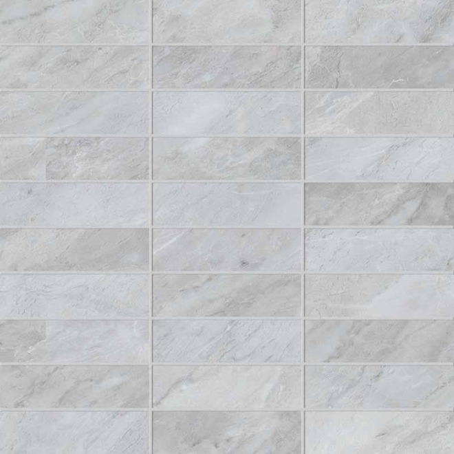 Keope Versilia Bardiglio Silver Mosaik Listello ULTRAsilky 30x30 cm