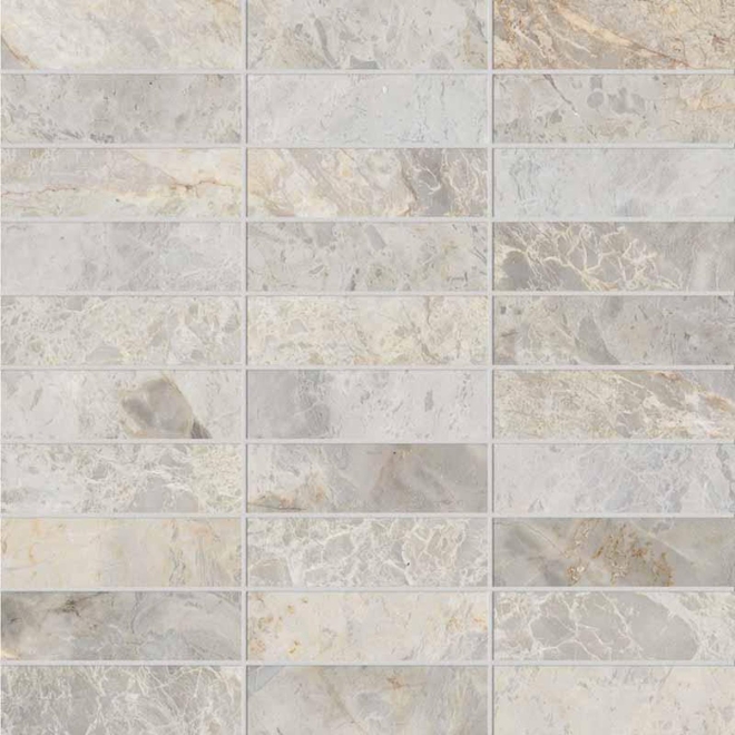 Keope Versilia Fiorito Ivory Mosaik Listello ULTRAsilky 30x30 cm