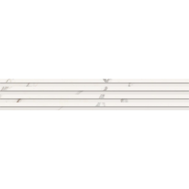 Keope Versilia Assoluto White Dekor Plisse 3D 18,4x120 cm