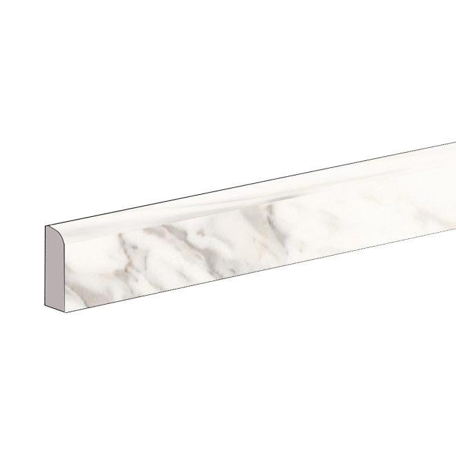 Keope Versilia Borghini White Sockel 4,6x120 cm