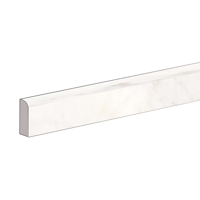 Keope Versilia Michelangelo White Sockel 4,6x120 cm