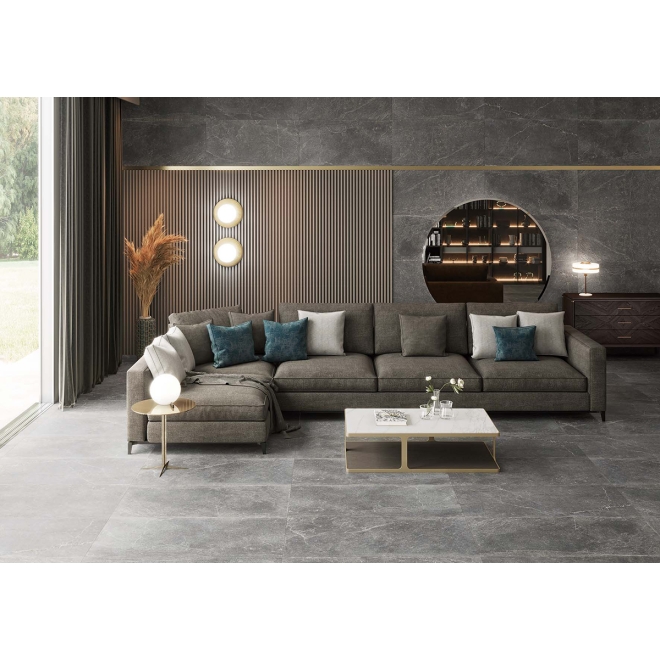 Keraben Bleuemix Boden- und Wandfliese Black Natural 60x120 cm