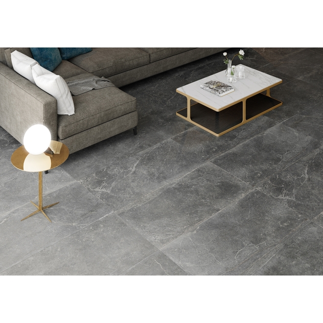 Keraben Bleuemix Boden- und Wandfliese Black Natural 60x120 cm