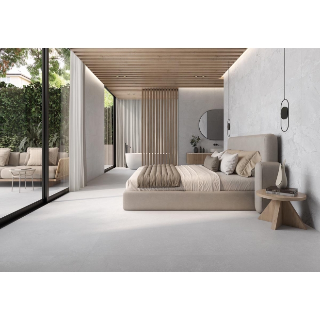 Keraben Eternia Compact White Boden- und Wandfliese Digital Soft 90x90 cm