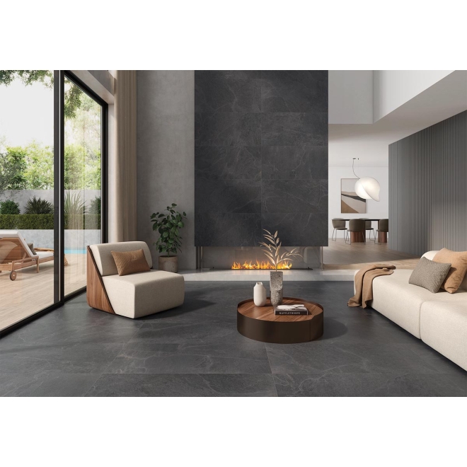 Keraben Masaya Black Boden- und Wandfliese Natural 60x120 cm