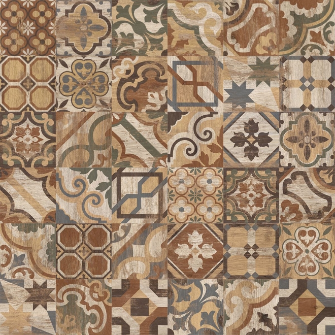 Keraben Naturwood Boden- und Wandfliese Hidraulicwood Colors 20x20 cm