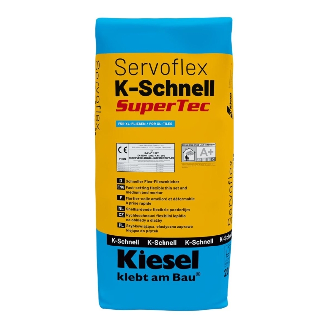 Kiesel Servoflex K-Schnell SuperTec Flex-Fliesenkleber 20 kg Sack