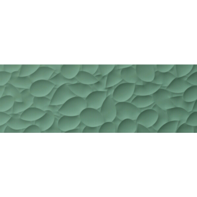Love Tiles Genesis Leaf Green Matt 35x100 cm Wanddekor