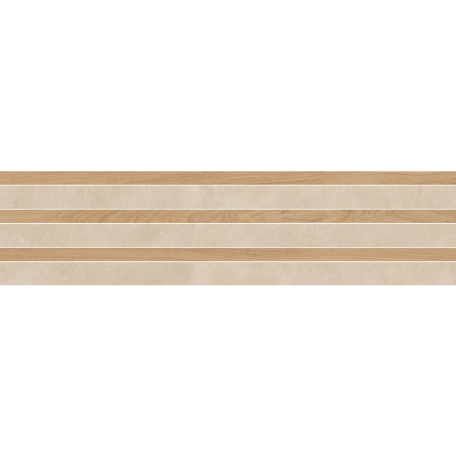 Margres Metropolis Capital Beige Anpoliert Dekor 30x120 cm