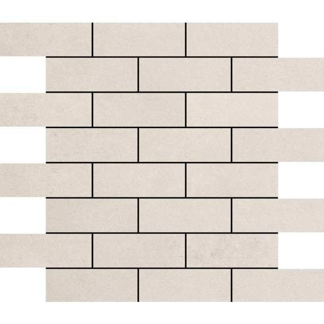 Margres Tool White Anpoliert Dekor Bricks 33x33 cm