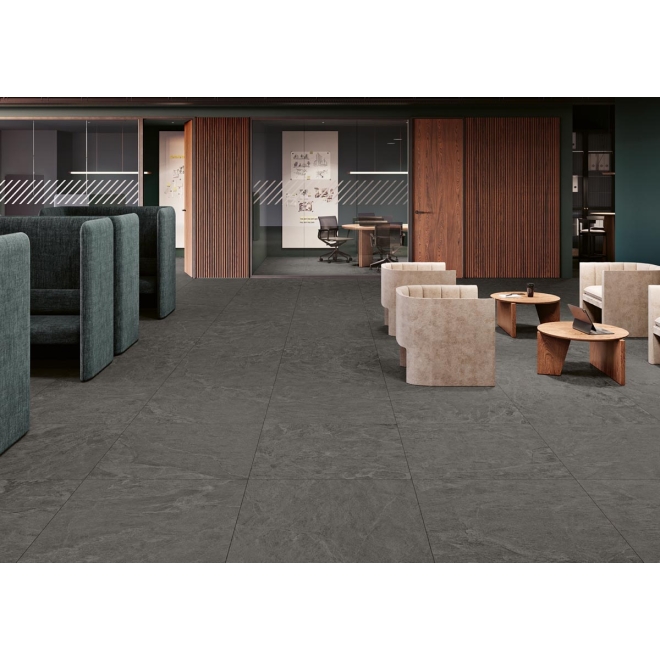 Margres Thunder Anthracite NAT Boden- und Wandfliese 90x90 cm