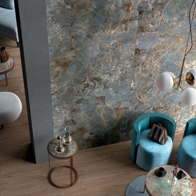 Mirage Cosmopolitan Amazzonite Poliert Boden- und Wandfliese 120x120 cm