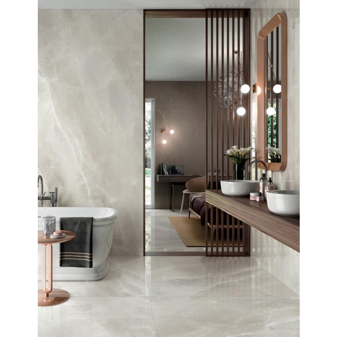 Mirage Cosmopolitan White Crystal Poliert Boden- und Wandfliese 120x120 cm