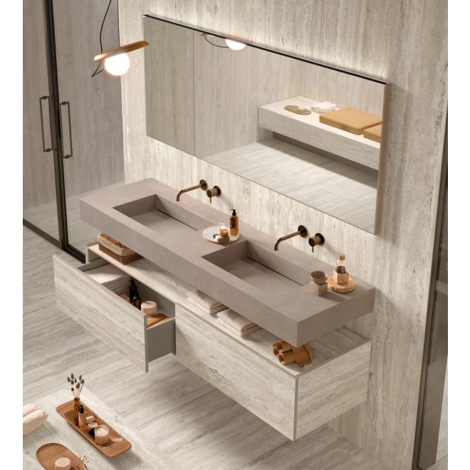 Mirage Elysian Travertini Light Natural Boden- und Wandfliese 60x120 cm