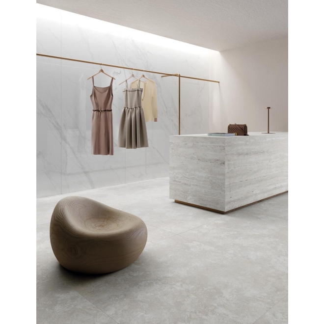 Mirage Elysian Travertini Misty Cross Natural Boden- und Wandfliese 60x60 cm